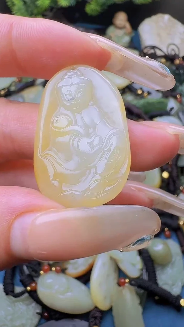 和田玉未镶嵌颈饰26