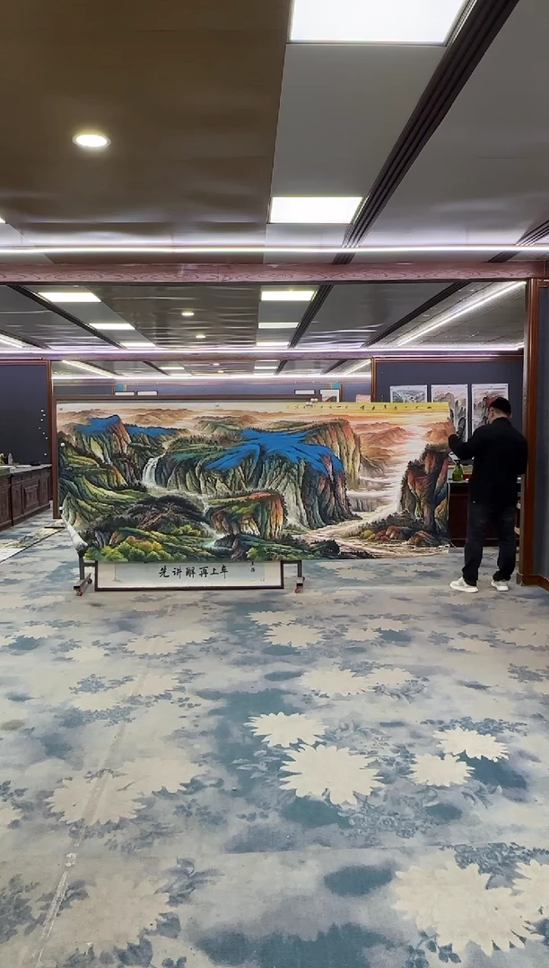 国画呂**你绘画xc张伦玉-大丈二-国画