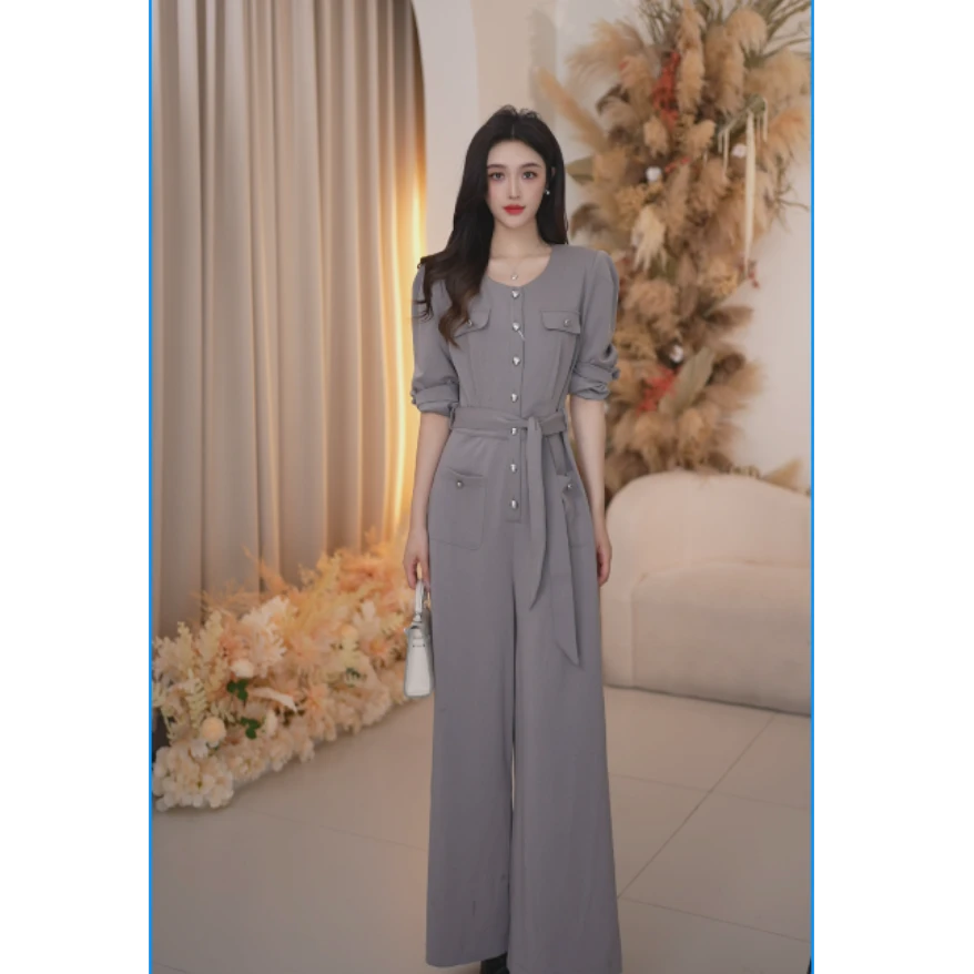 Basic House/百家好气质春季新款连体裤百搭时尚必备B1335B5GB72