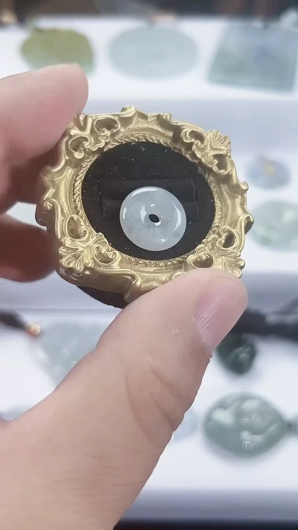 颈饰合金翡翠天然缅甸A货翡翠