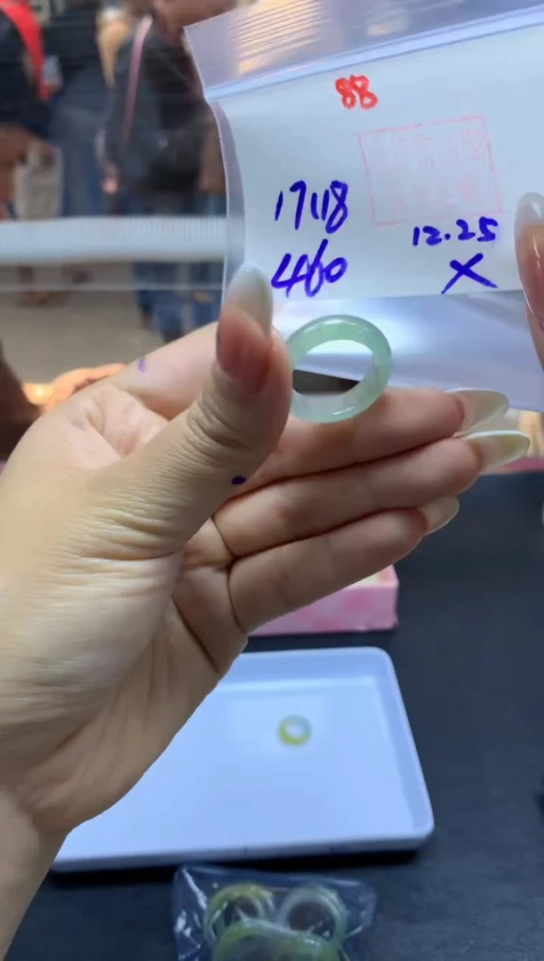 未镶嵌定制翡翠戒圈#460元-毛货需精细抛光