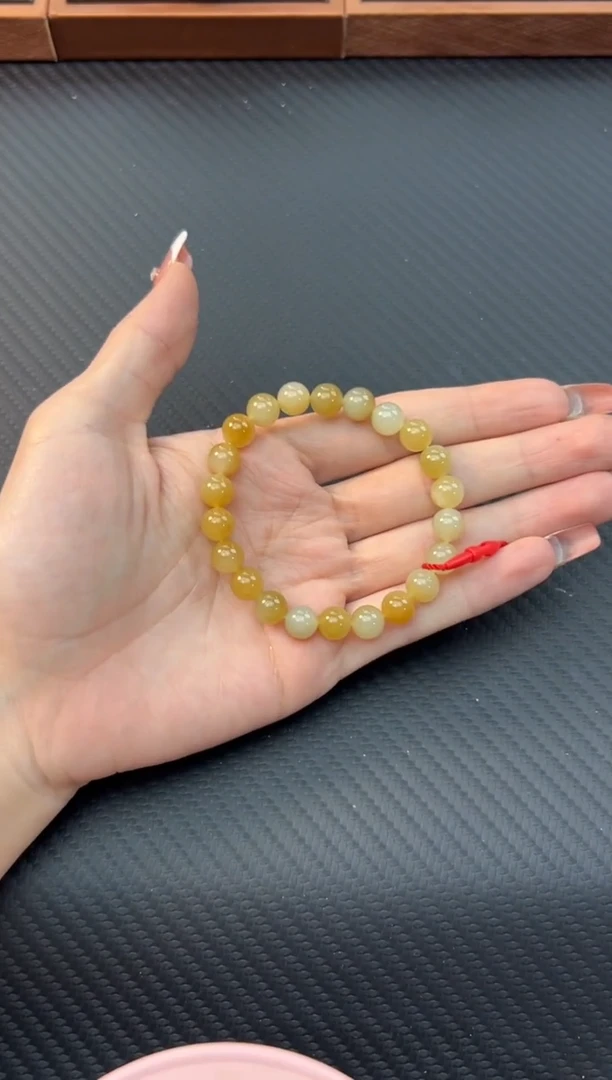 【闪购商品】和田玉手串未镶嵌若羌微色差卡8手串