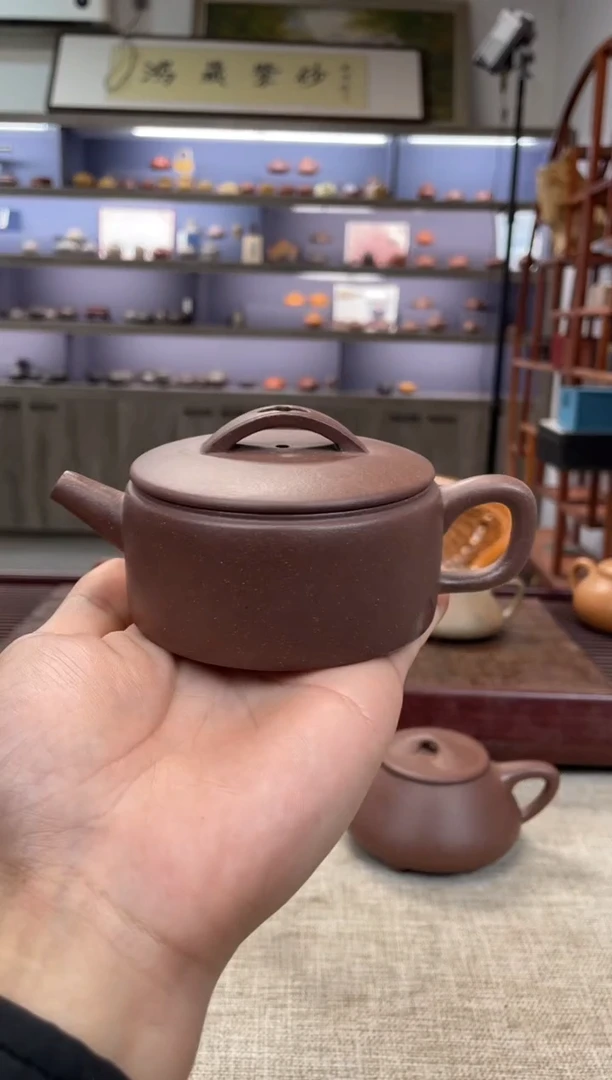 【闪购商品】紫砂茶壶老紫泥汉瓦