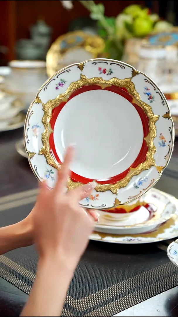 36%以上骨粉骨瓷8.5英寸草帽盘1个