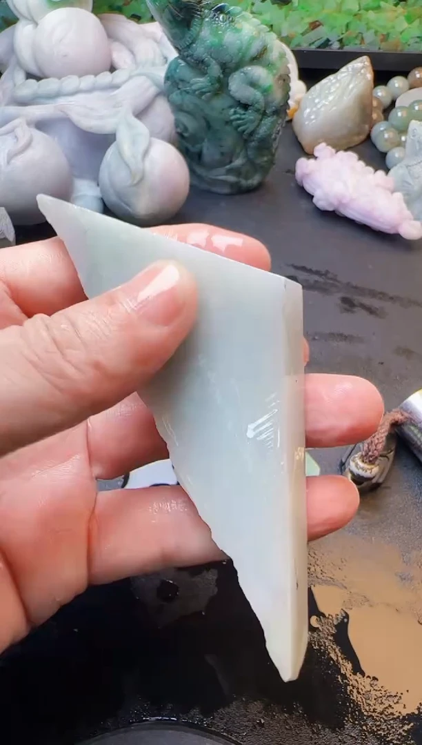 翡翠未镶嵌颈饰风*精天然缅甸A货翡翠643
