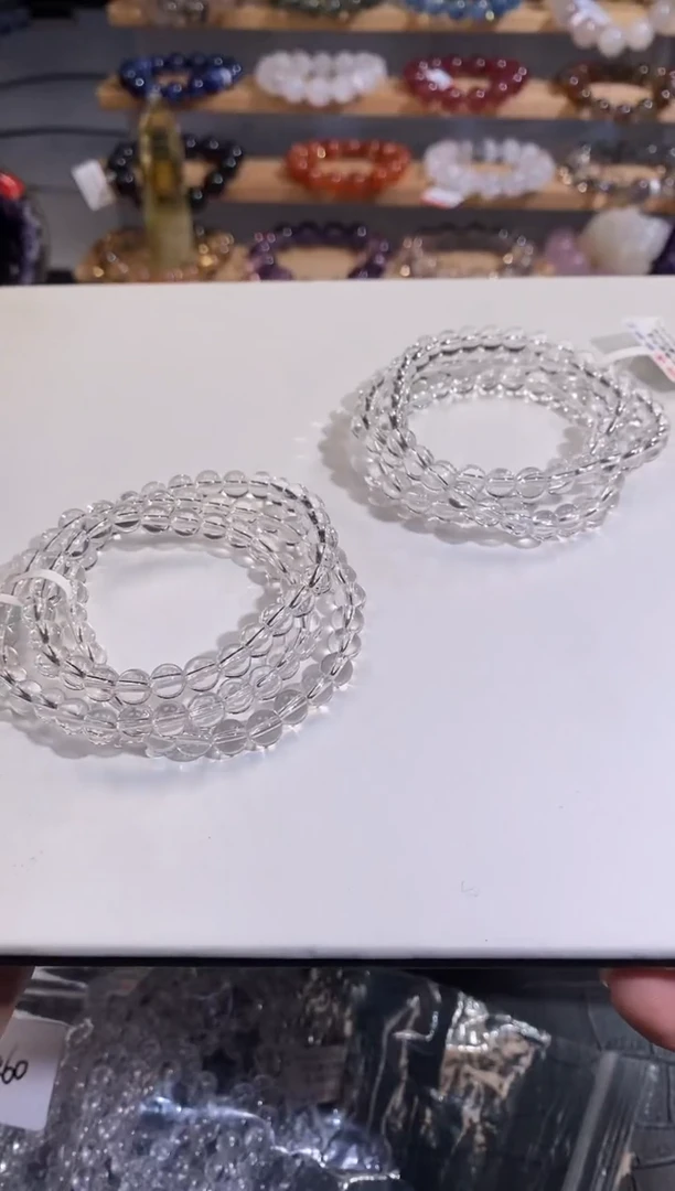 【闪购商品】水晶手链未镶嵌6mm多样性发一