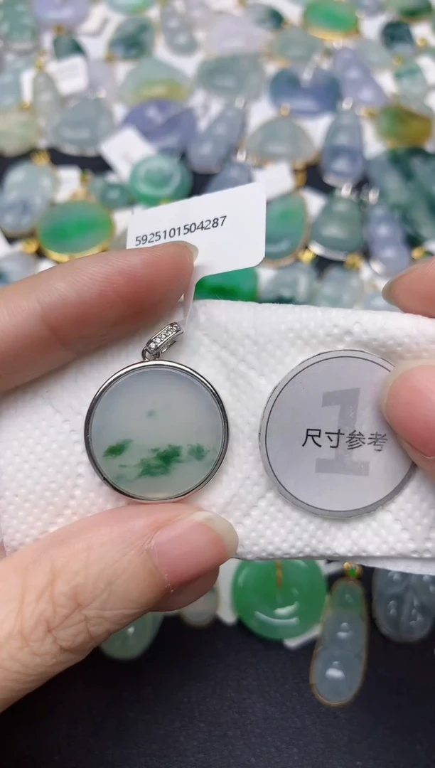 颈饰未镶嵌翡翠天然缅甸A货翡翠