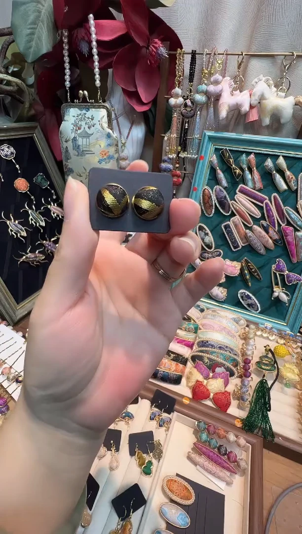 【孤品车10.5】上久楷明轩照影12毫米耳钉