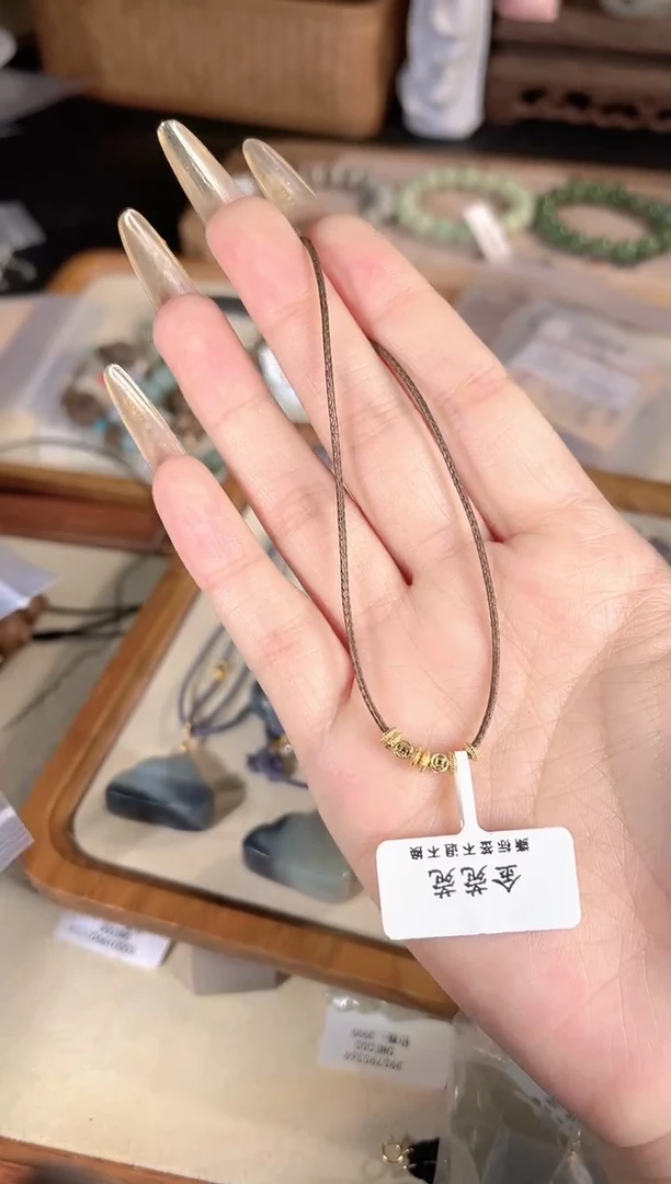 项链银S925镶嵌和田玉多样性发其一孤品默认微瑕