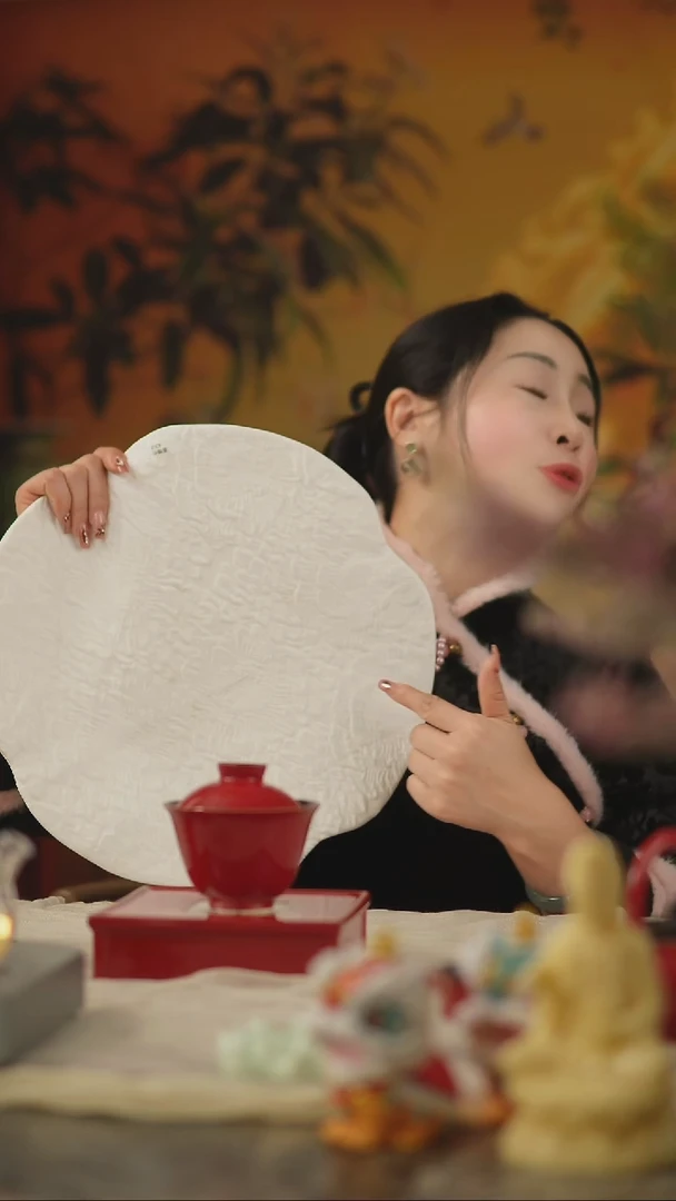 【闪购商品】茶席 白色 提花刺绣泡泡玫瑰