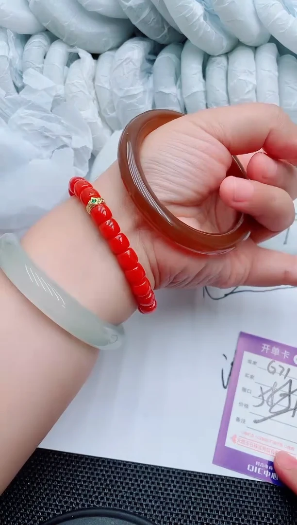 石英质玉手镯未镶嵌G71-58-59