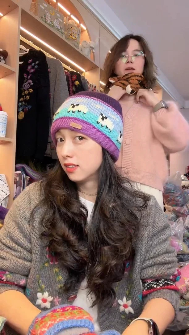 羊毛美利奴肖恩羊冷帽