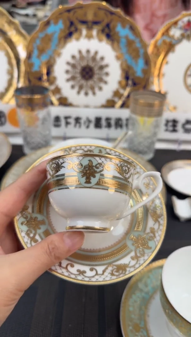 瓷片90毫升杯碟 福利款 2套