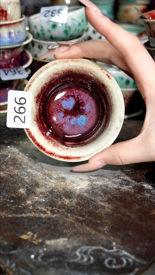 摆件精品窑变钧瓷茶器