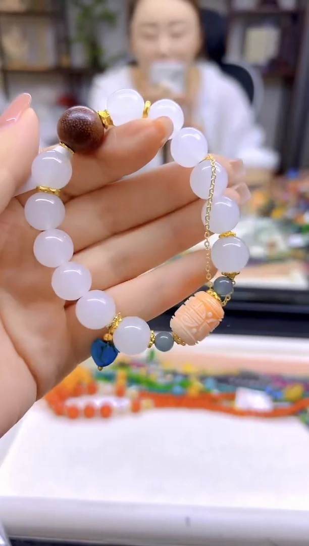 手链未镶嵌和田玉（白玉）DIY款S700