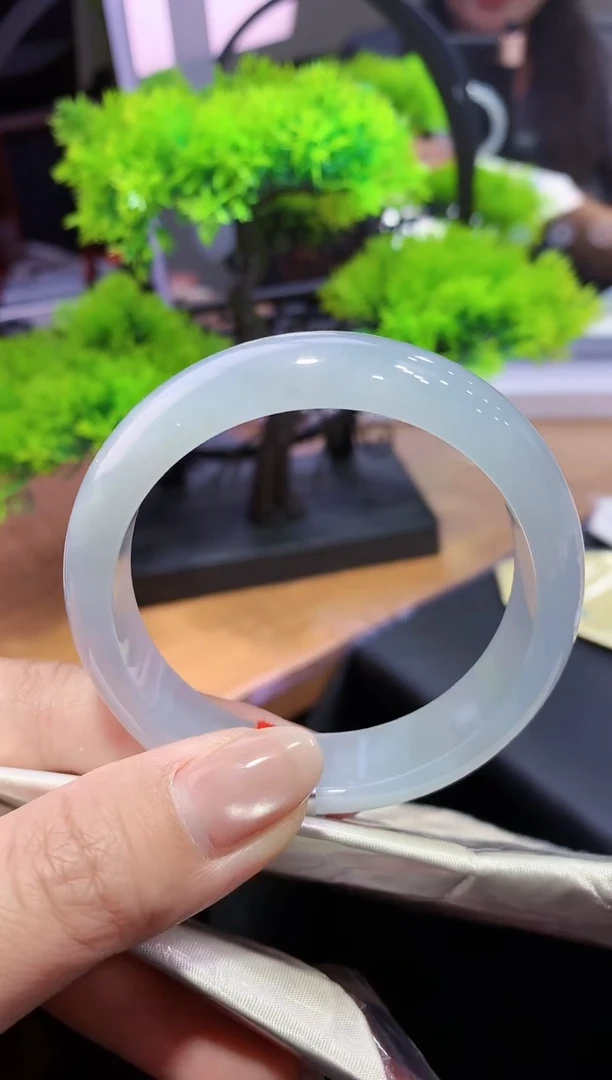 未镶嵌手镯翡翠-k95 天然缅甸A货翡翠54正圈