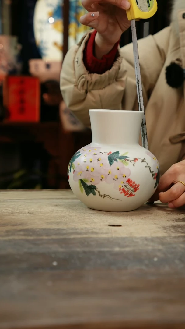 【闪购商品】瓷片景德镇纯手工釉下彩精品花瓶
