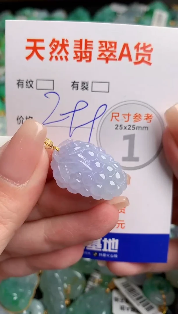 翡翠18K金镶嵌颈饰0666512294