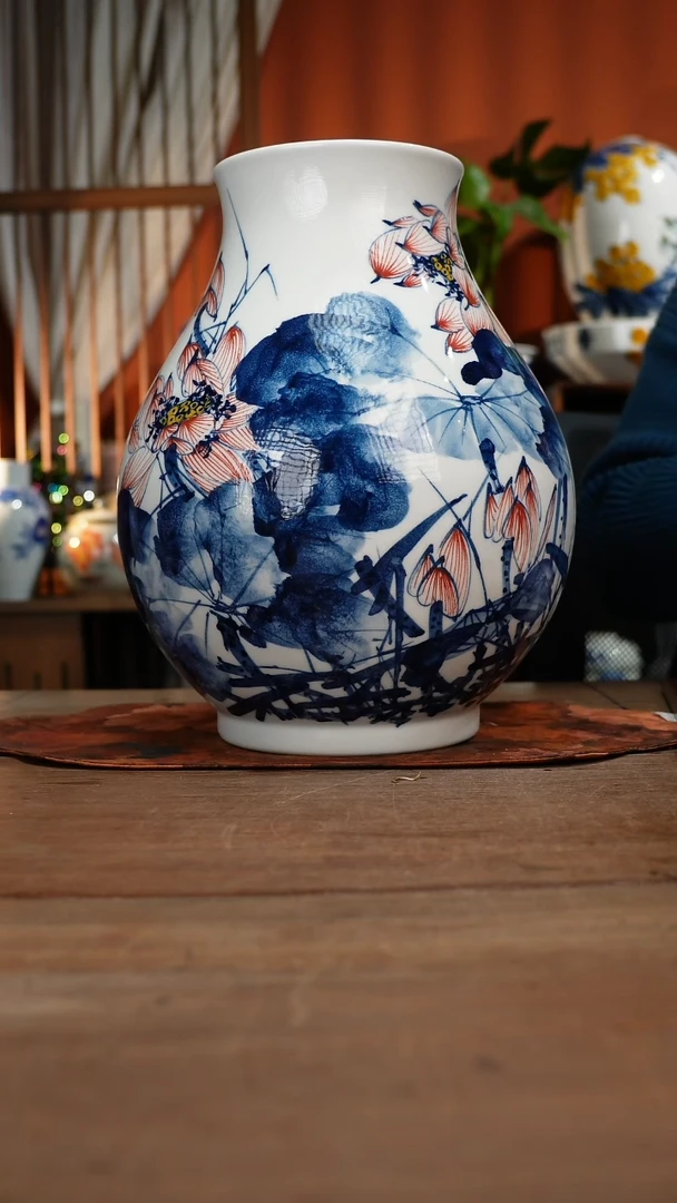 现代高温釉下彩手绘陶瓷餐具