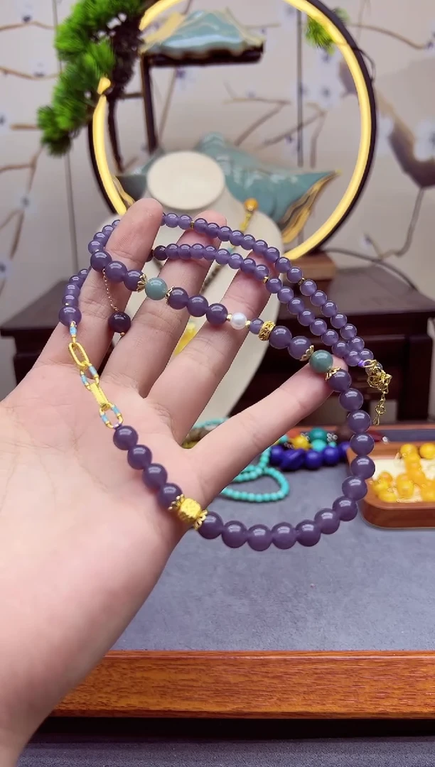 【闪购商品】和田玉（糖玉）颈饰14K金镶嵌x252