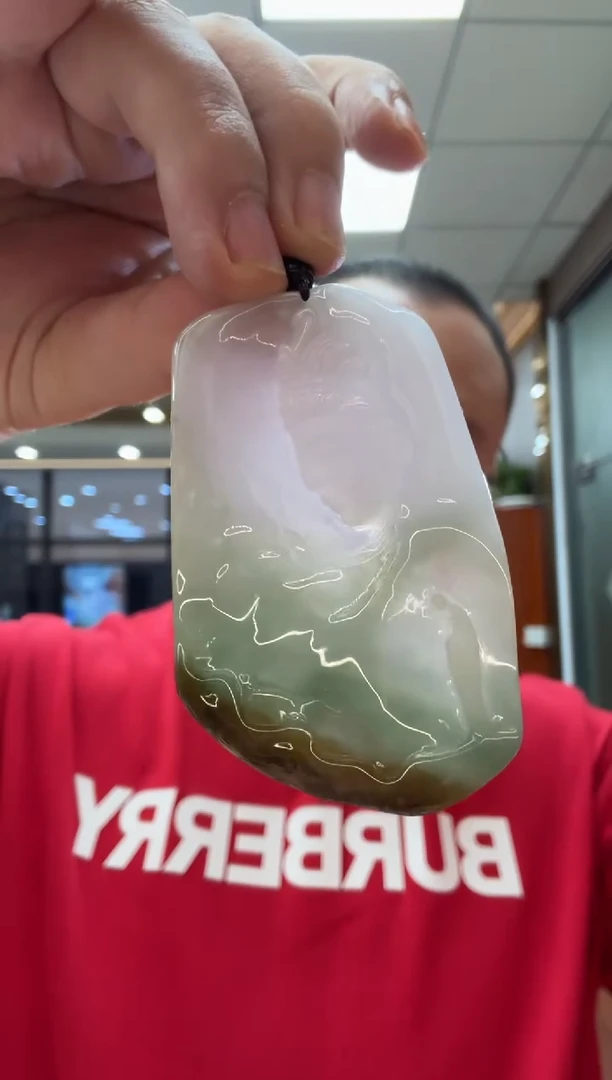 未镶嵌挂件翡翠A货翡翠孤品国雕谢林工