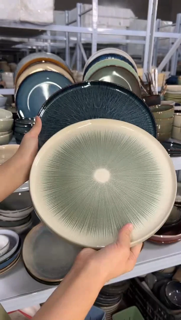 陶瓷外贸尾货瑕疵满20包邮X2大盘
