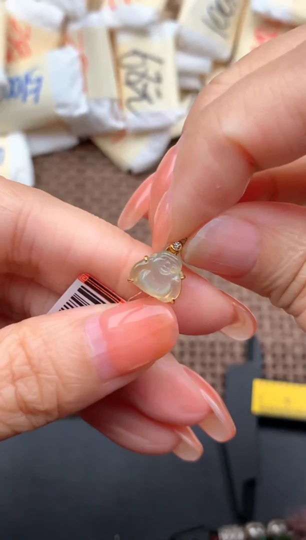 银S925镶嵌挂件翡翠一11