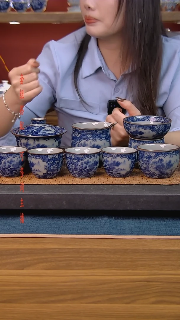简装家用款8件套 老陶泥开片纹陶瓷茶具