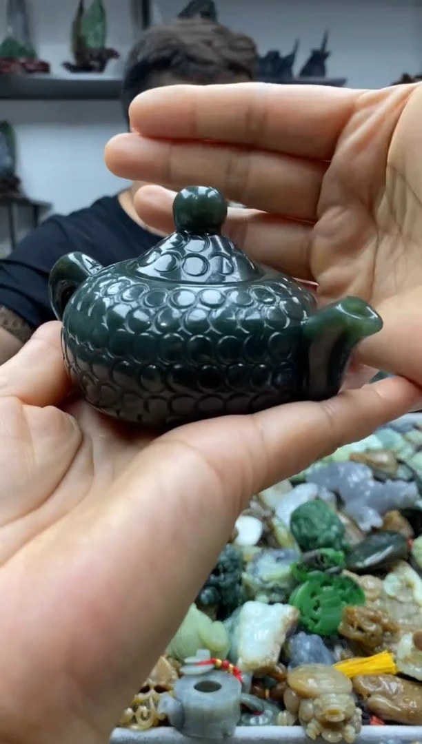 和田玉未镶嵌摆件1