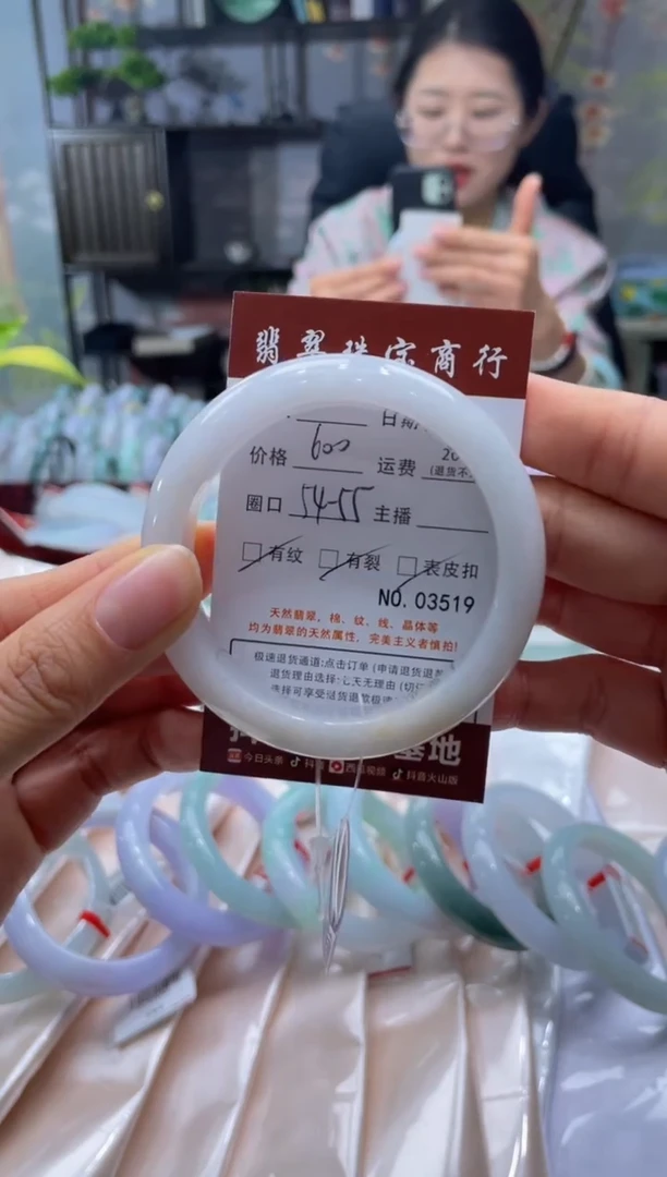 未镶嵌手镯翡翠3519