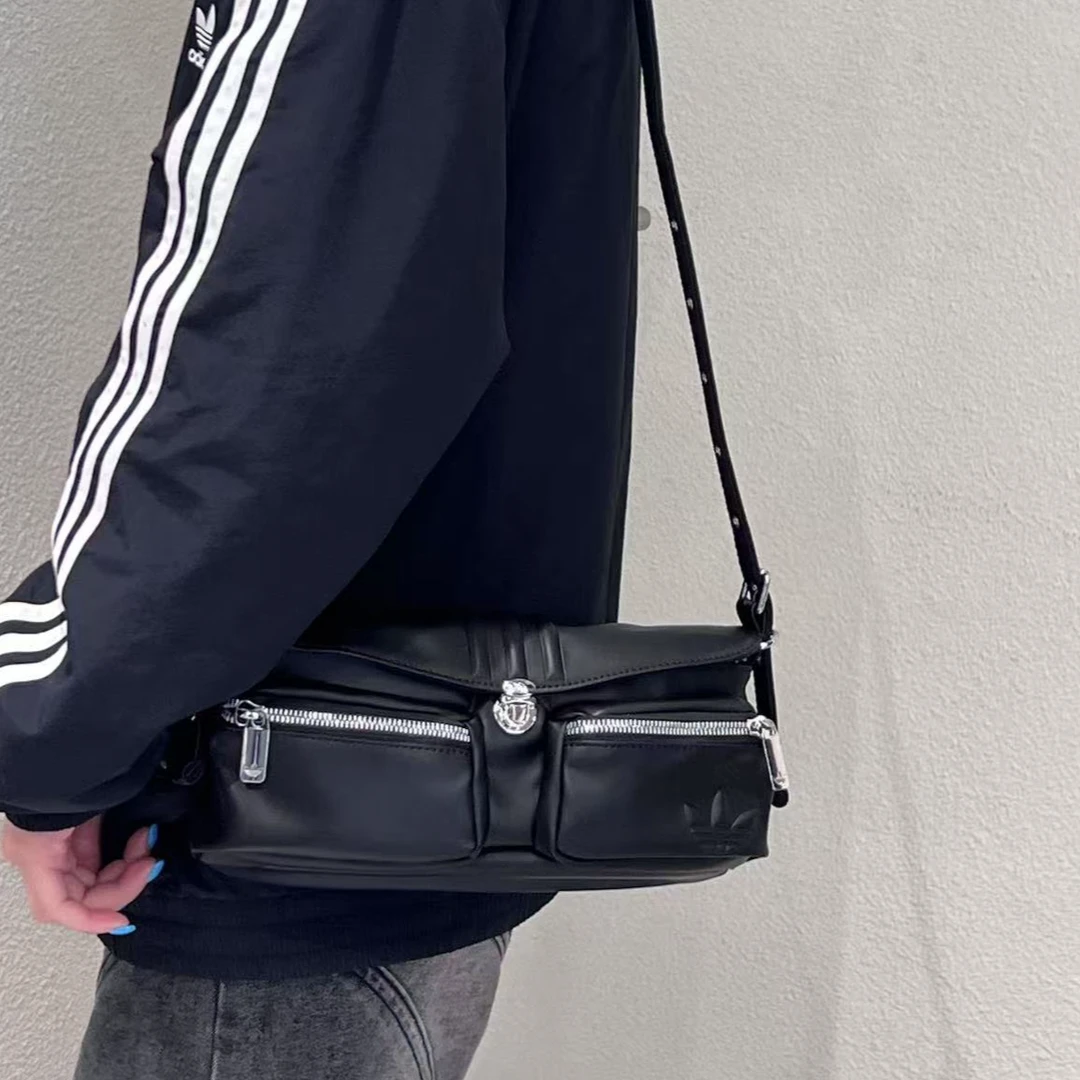 Adidas 多背法可调节运动单肩科挎腋下包 KC1416