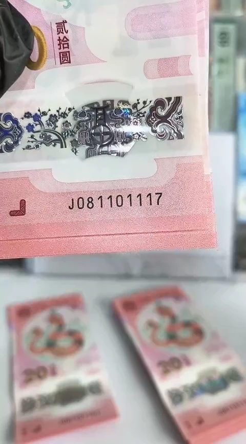 【闪购商品】塑料蛇钞包67分单张号码081101117