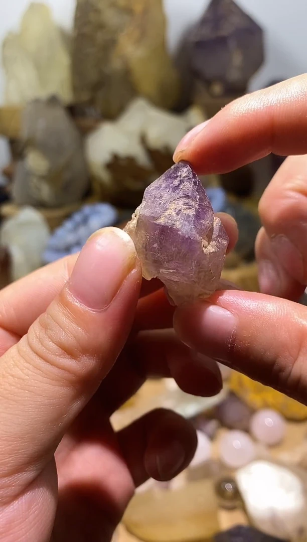 车挂未镶嵌水晶16号乌拉圭紫水晶