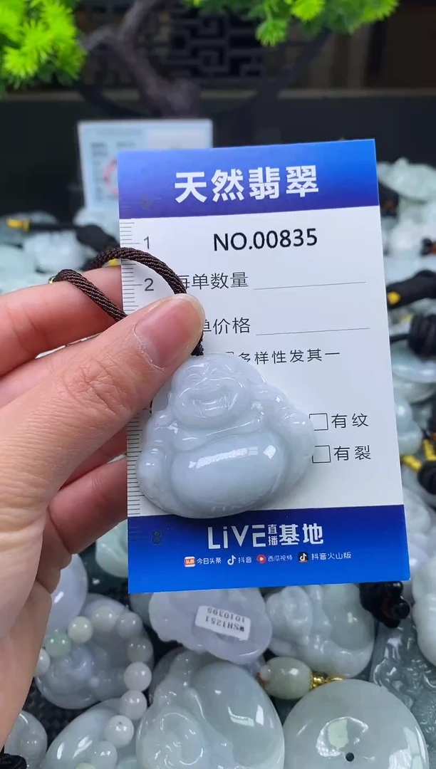 颈饰未镶嵌翡翠天然缅甸翡翠835