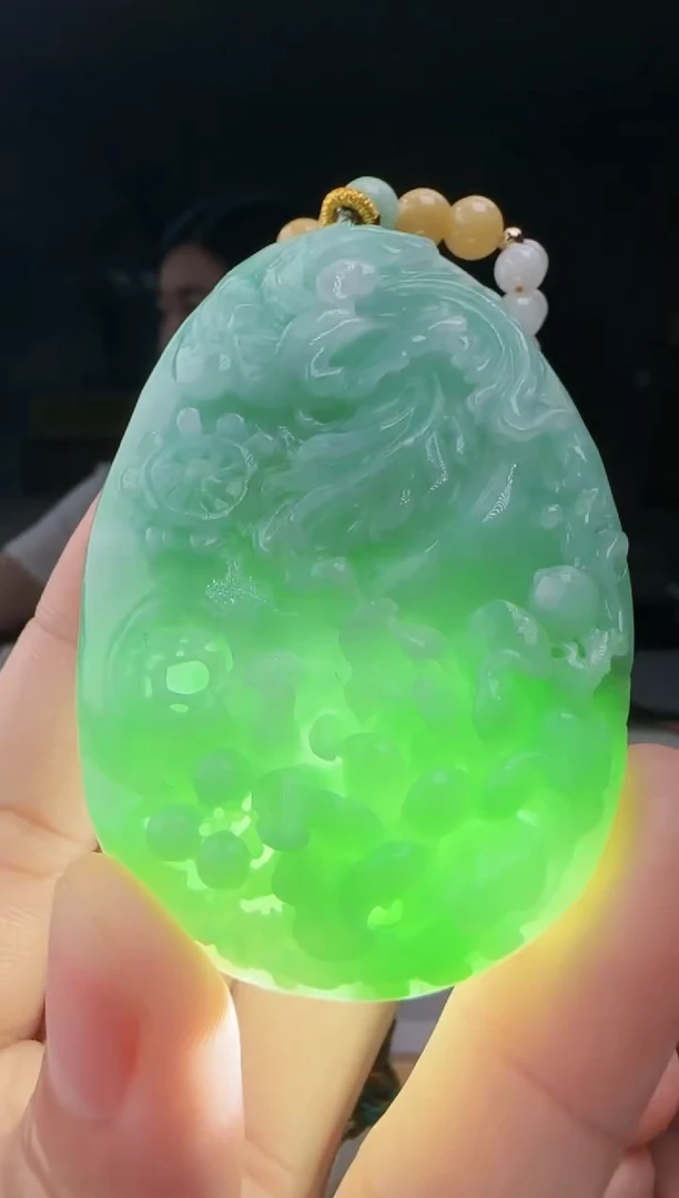 翡翠未镶嵌吊坠(不含链)AX@@