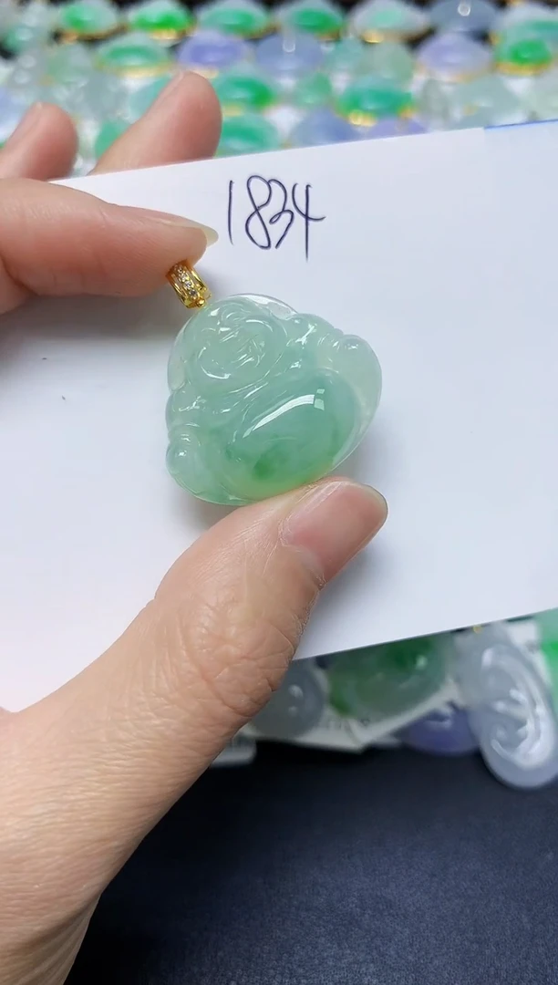 翡翠未镶嵌颈饰 天然缅甸翡翠A货