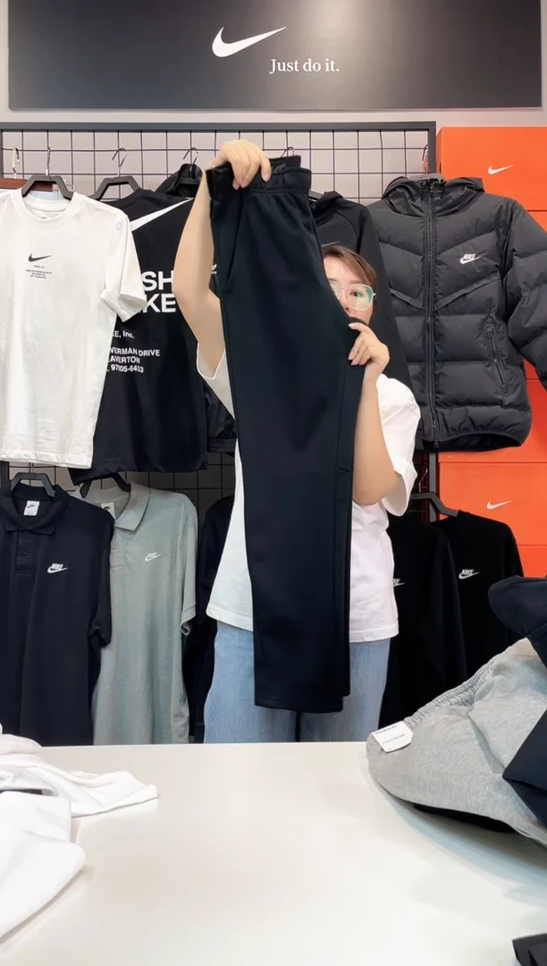 2254 黑色加绒直筒长裤 M码 120斤-140斤