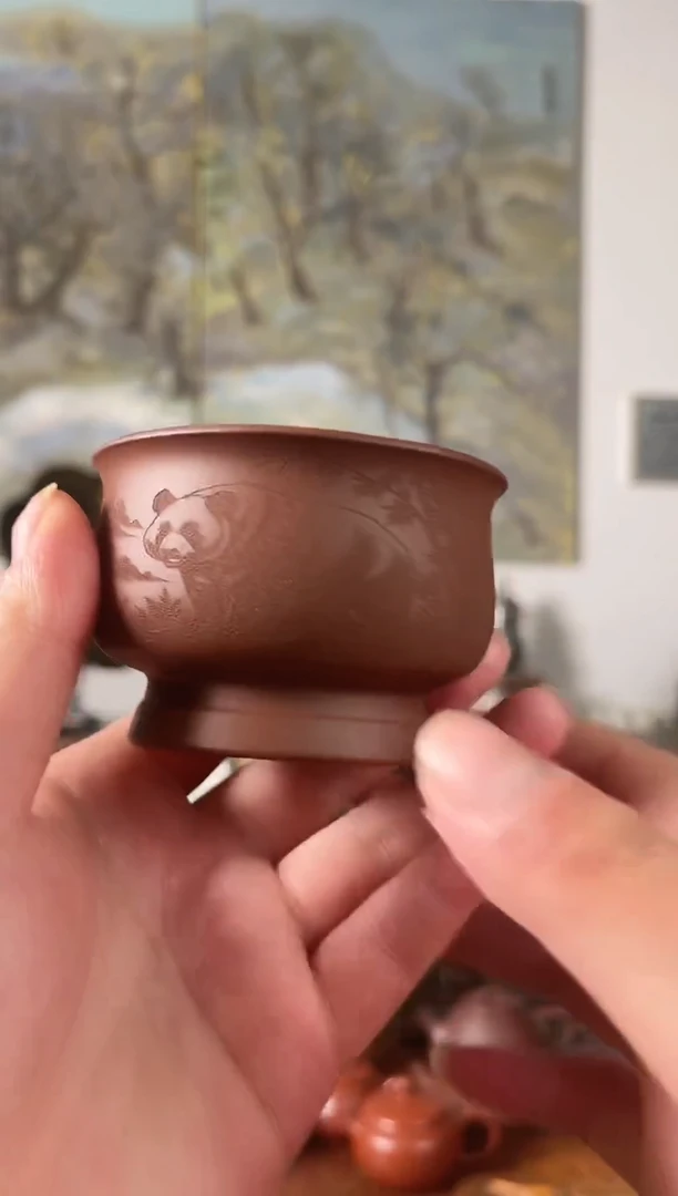 熊猫刻绘  主人杯