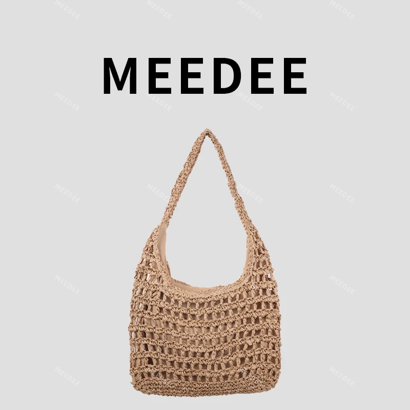 春夏新款便携度假沙滩休闲百搭棉线编织包