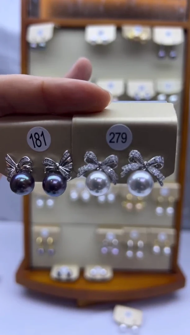 未镶嵌耳饰淡水珍珠181+279