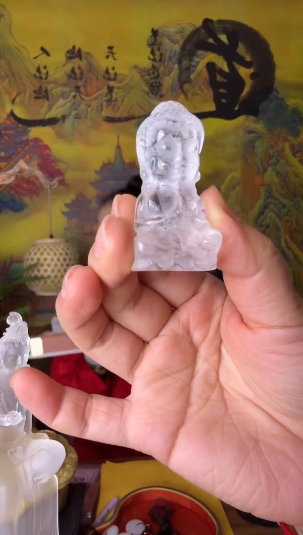 水晶摆件未镶嵌白水晶宝宝仏摆件