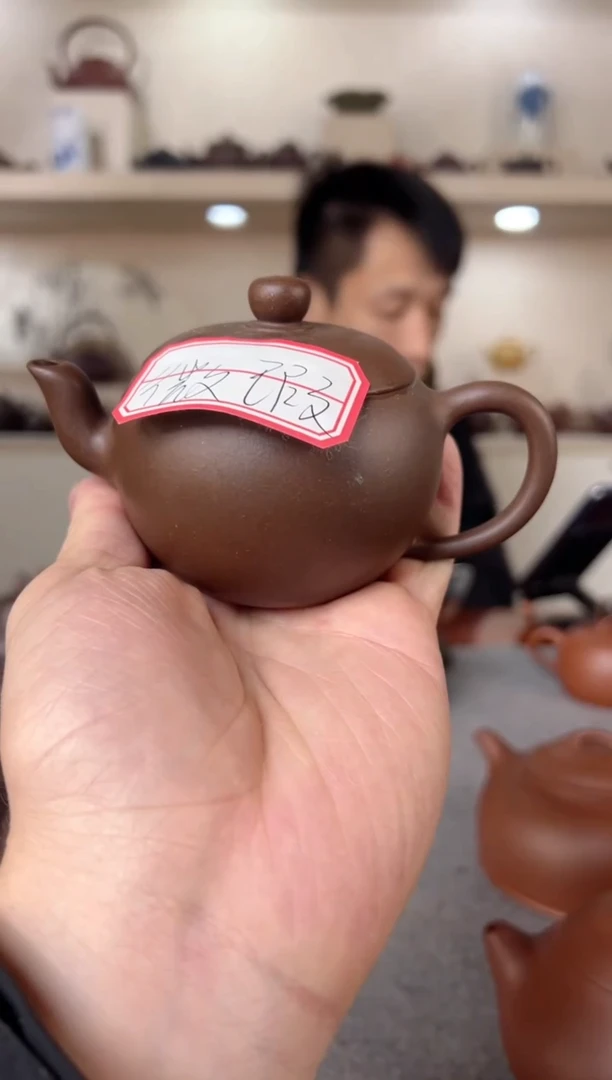 【闪购商品】紫砂茶壶圆意壶 紫泥 半手工