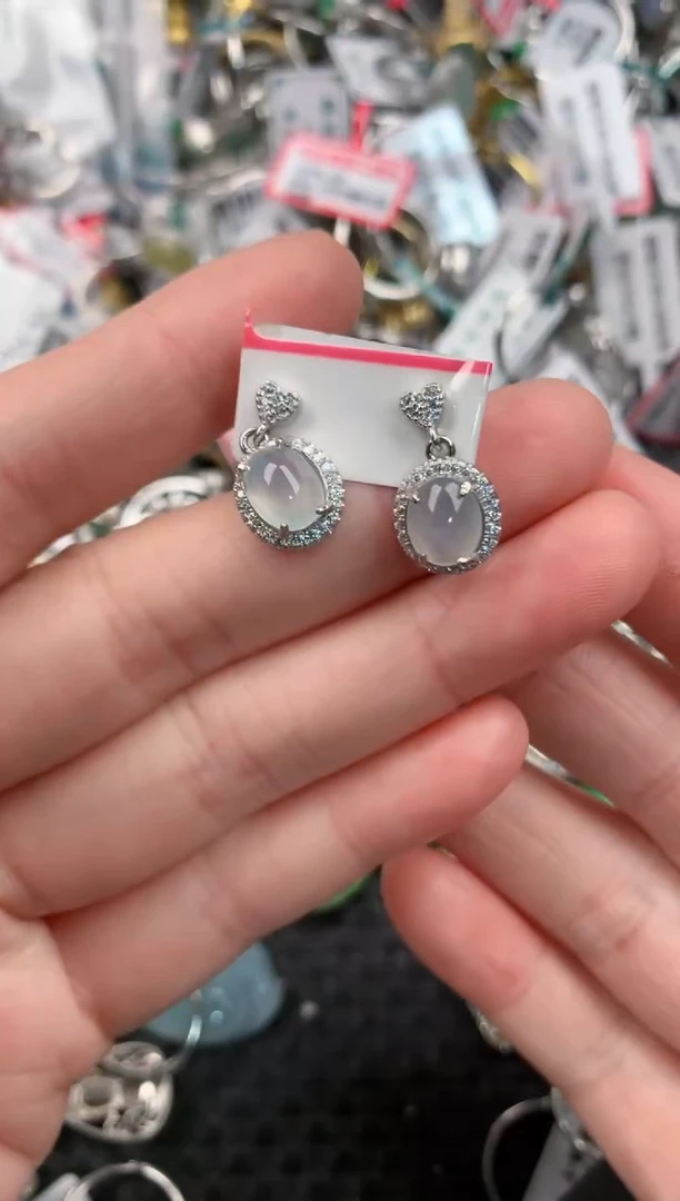 银S925镶嵌戒指翡翠222---4