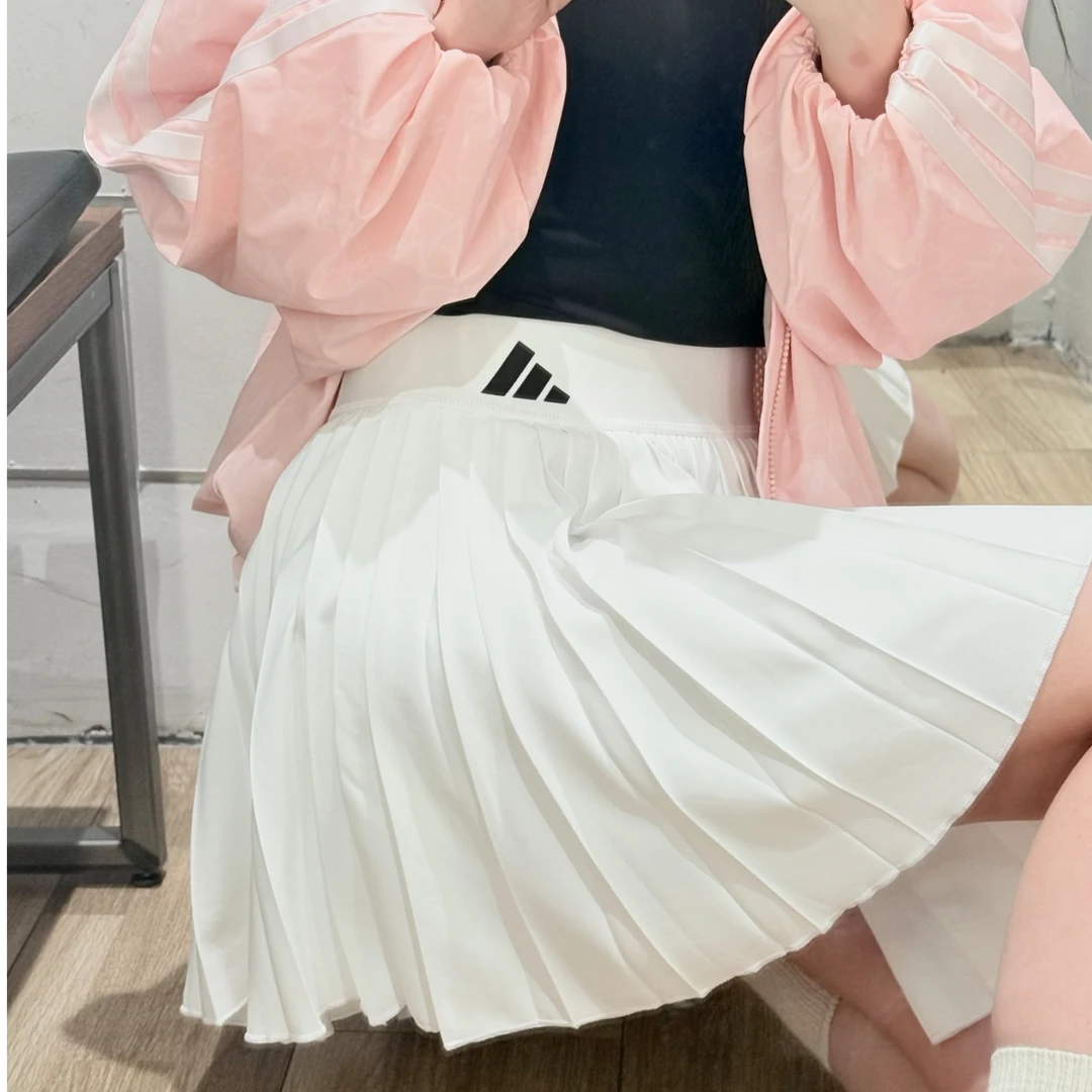 adidas/阿迪达斯DANCESKIRT运动休闲透气百褶短裙欧若风 JY7701