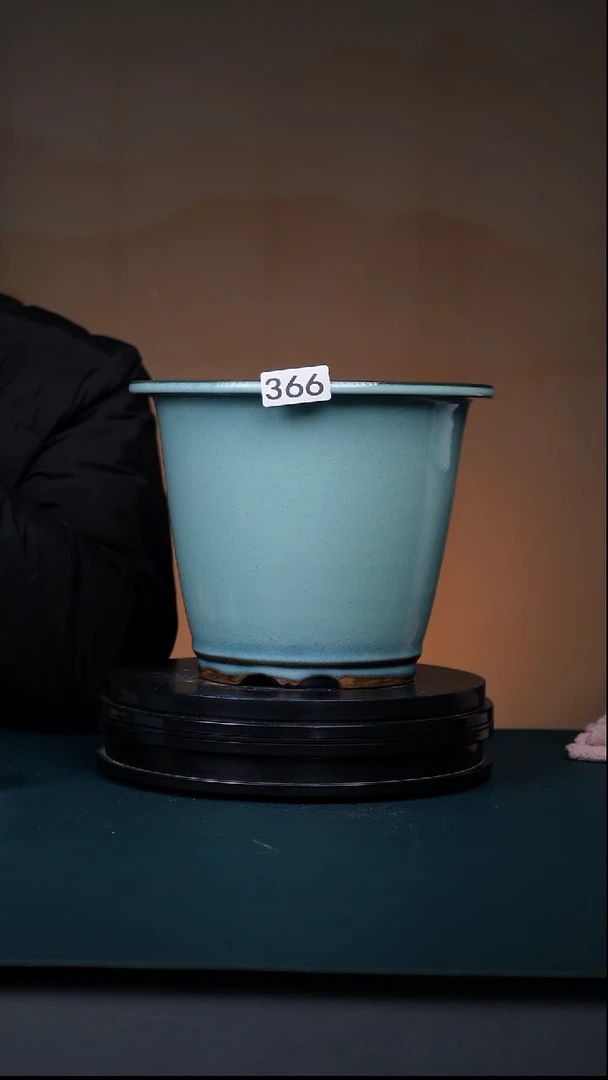 其他瓷奶***龙366号天青釉折沿盆