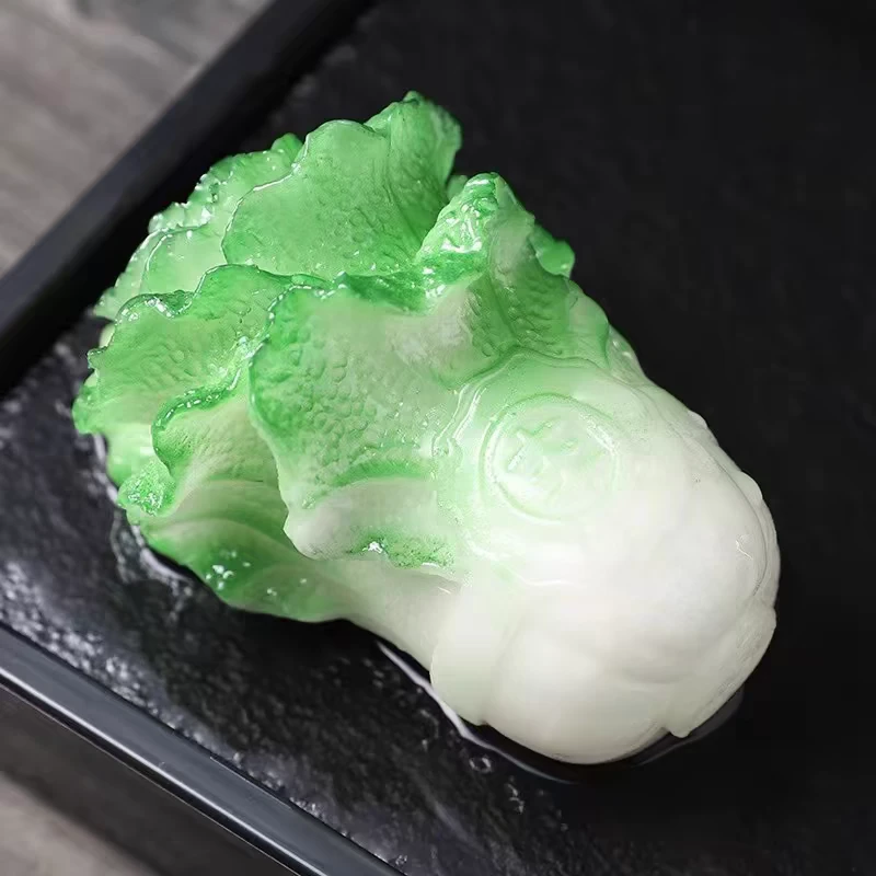 DD变色白菜茶宠茶桌摆件茶道配件茶宠茶玩L54