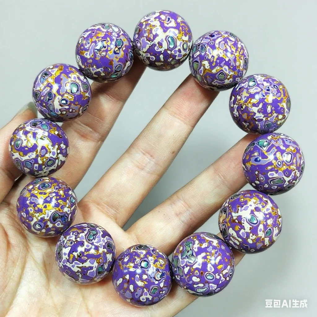 「已过香」非遗螺钿大漆珠手链串珠珠子手工diy文玩配饰配珠