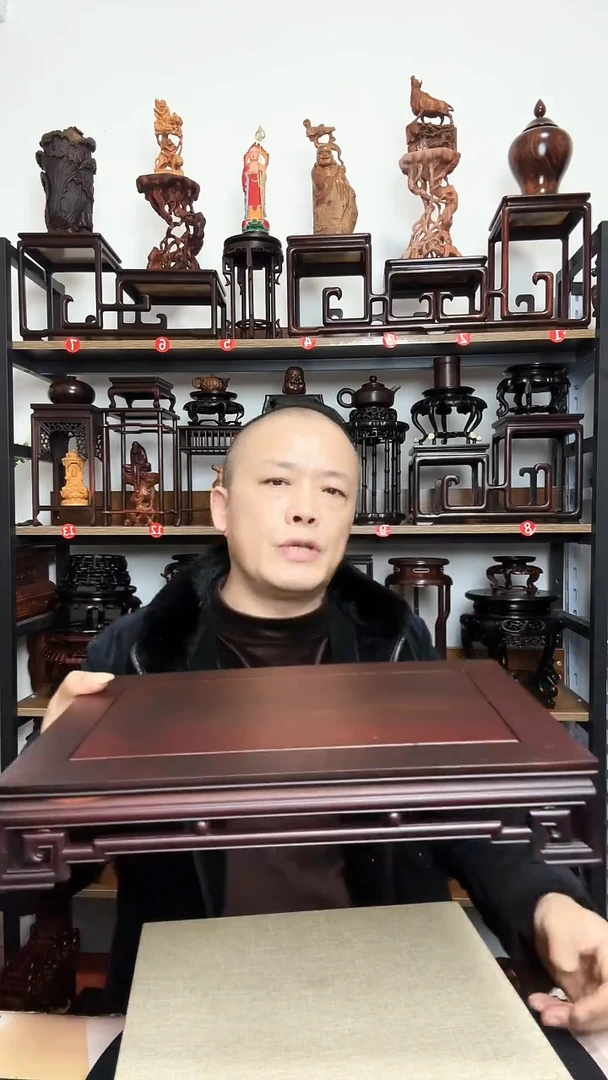 紫砂底座木长36宽23