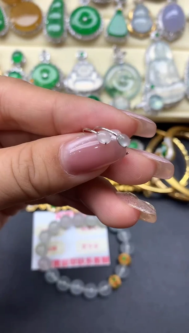 颈饰18K金镶嵌翡翠359-中国好珍宝