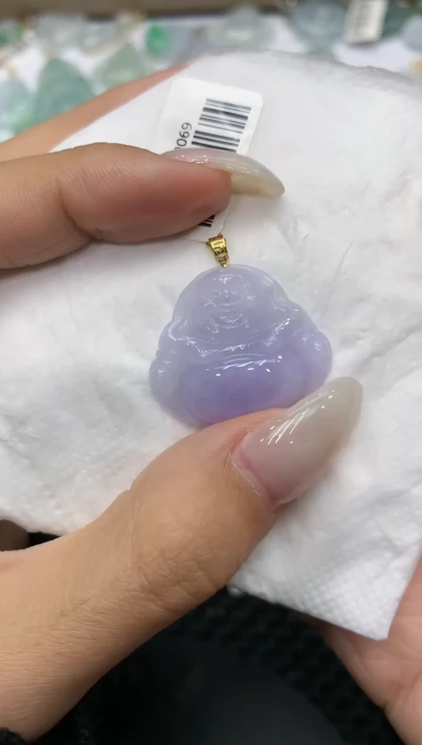 颈饰18K金镶嵌翡翠111111111111